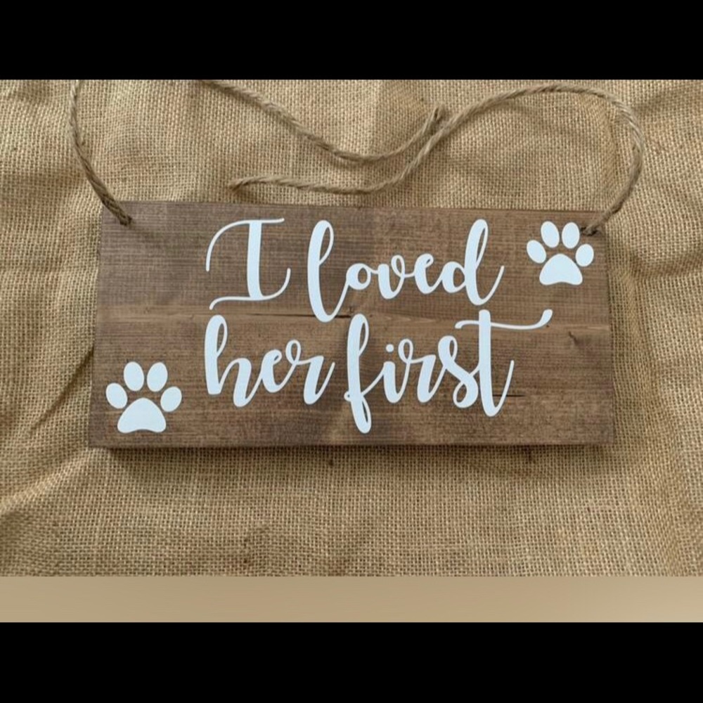 Engagement Decor Doggie Sign!